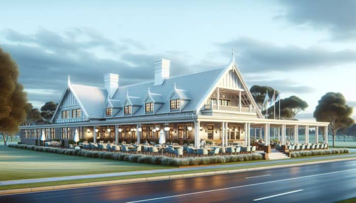 Modernized Amanzimtoti Country Club showcasing sleek upgrades, harmonizing contemporary and historical elements, featuring revamped dining and event spaces.