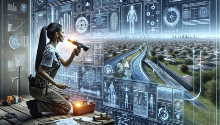 A technician using video equipment to diagnose and repair a drainage system, ensuring reliability and compliance.